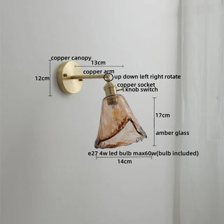 Celako™ Cuprite Wall Light | Glass Living Room Lighting