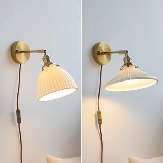Celako™ Kaolis Wall Light | Ceramic Bedside Lighting