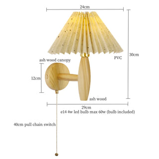 Celako™ Ivoura Wall Light | PVC Wood Living Room Lighting