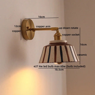 Celako™ Maiolica Wall Light | Glazed Ceramic Kitchen Island Lighting