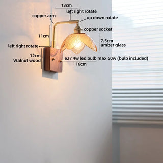 Celako™ Fiorina Wall Light | Glass Bedroom Lighting