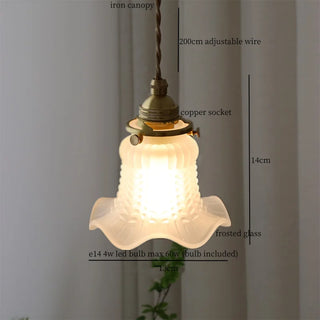 Celako™ Vitrario Pendant Light | Copper Frosted Glass Bedroom Lighting