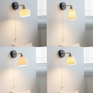 Celako™ Emberi Wall Light | Ceramic Bedside Lighting