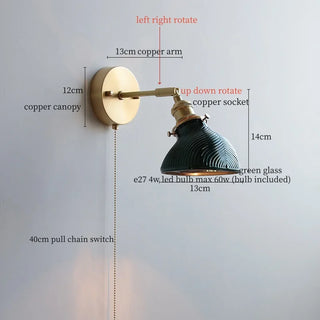 Celako™ Viridion Wall Light | Green Glass Stone Kitchen Island Lighting