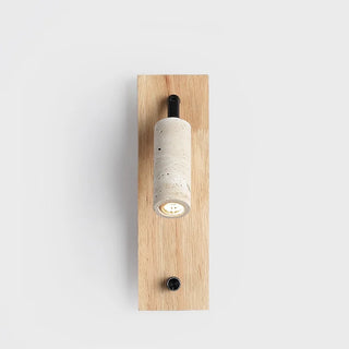Celako™ Tivona Wall Light | Yellow Travertine Bedroom Lighting