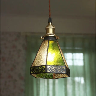 Celako™ Verdalite Pendant Light | Green Glass Kitchen Island Lighting