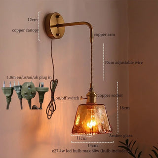 Celako™ Ambrys Wall Light | Glass Living Room Lighting