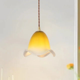 Celako™ Viridelle Pendant Light | Green Glass Bedroom Lighting