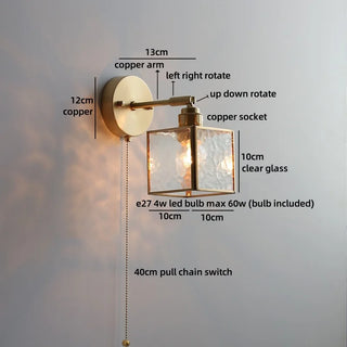 Celako™ Aurene Wall Light | Glass Living Room Lighting