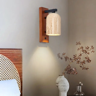 Celako™ Kiseki Wall Light | Travertine Entryway Lighting