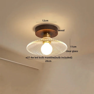 Celako™ Halora Ceiling Light | Glass Bedroom Lighting