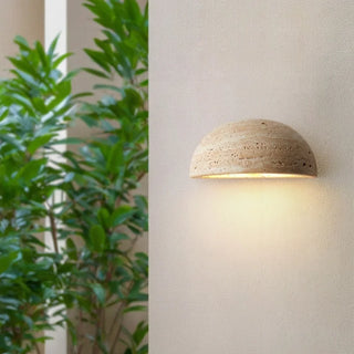 Celako™ Travient Wall Light | Yellow Travertine Living Room Lighting