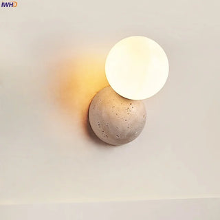 Celako™ Soletta Wall Light | Yellow Travertine Kitchen Island Lighting