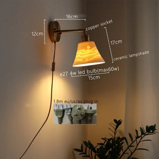 Celako™ Cerique Wall Light | Ceramic Dining Room Lighting