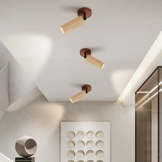 Celako™ Aurumine Ceiling Light | Yellow Travertine Living Room Lighting