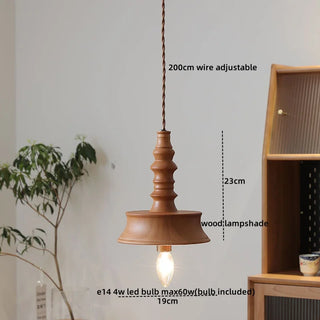 Celako™ Mokura Pendant Light | Wood Bedroom Lighting