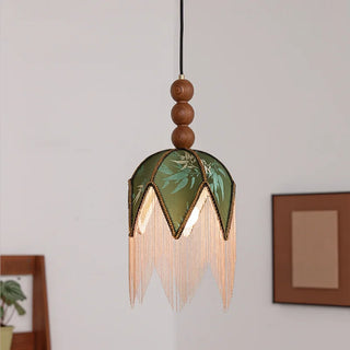 Celako™ Filato Pendant Light | Cloth Tassel Mid Century Modern Bedroom Lighting