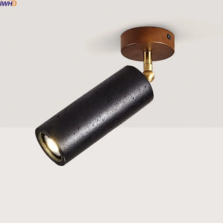 Celako™ Basalto Ceiling Light | Black Travertine Kitchen Island Lighting
