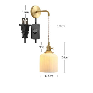 Celako™ Ceraqua Wall Light | Ceramic Bedroom Lighting