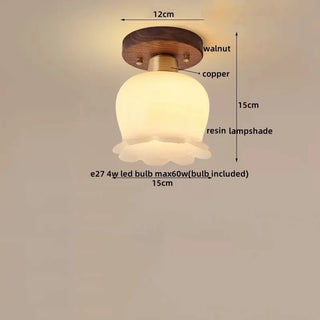 Celako™ Verelle Ceiling Light | Clear Glass Bedroom Lighting