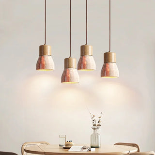 Celako™ Pietoro Pendant Light | Yellow Travertine Bedroom Lighting