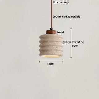 Celako™ Travelo Pendant Light | Travertine Dining Room Lighting