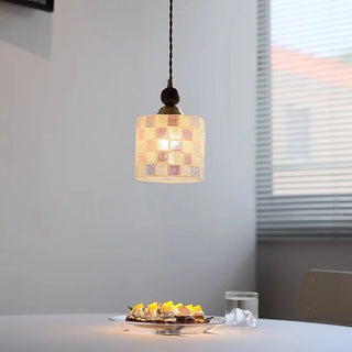 Celako™ Capizia Pendant Light | Glass And Shell Kitchen Island Lighting