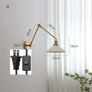 Celako™ Fermato Wall Light | Ceramic Bedroom Lighting