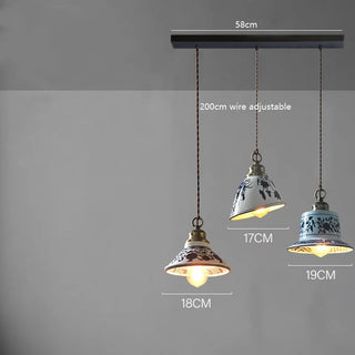 Celako™ Aurelie Pendant Light | Ceramic Dining Room Lighting