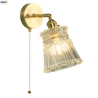 Celako™ Lustris Wall Light | Copper Glass Bedroom Lighting