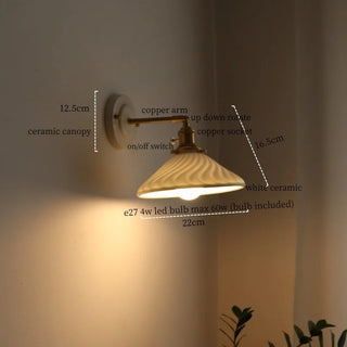 Celako™ Ceravola Wall Light | Ceramic Modern Style Bedroom Lighting
