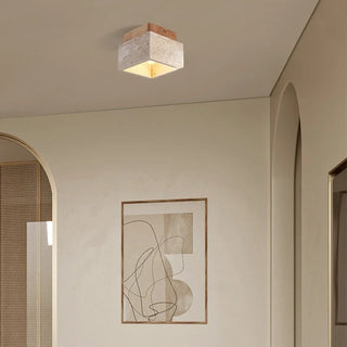 Celako™ Traverté Ceiling Light | Travertine Entryway Lighting