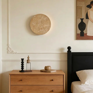 Celako™ Sabino Wall Light | Yellow Travertine Vintage Bedroom Lighting