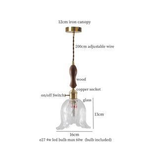 Celako™ Verdalume Pendant Light | Glass Stone Bedroom Lighting