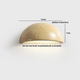 Celako™ Avorio Wall Light | Travertine Bedroom Lighting