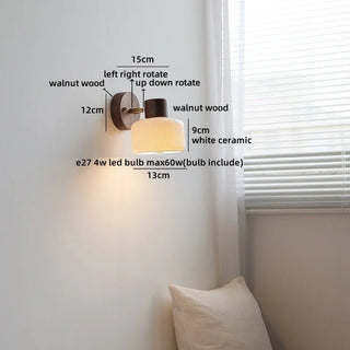 Celako™ Alura Wall Light | Ceramic Bedside Lighting