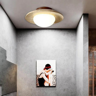 Celako™ Ishiwa Ceiling Light | Yellow Travertine Kitchen Island Lighting
