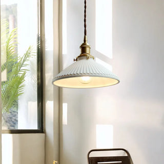 Celako™ Canelure Pendant Light | Ceramic Kitchen Island Lighting