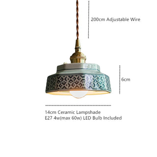 Celako™ Verdant Pendant Light | Ceramic Dining Room Lighting