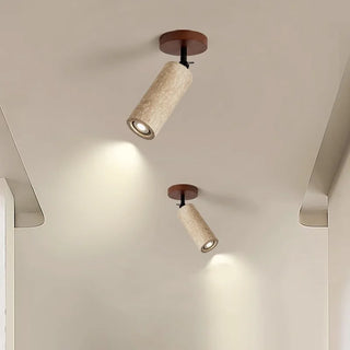 Celako™ Aurulith Ceiling Light | Yellow Travertine Living Room Lighting