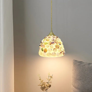 Celako™ Nacora Pendant Light | Resin And Shell Kitchen Island Lighting