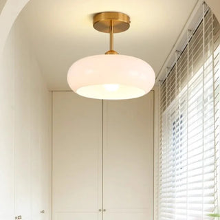 Celako™ Orasol Ceiling Light | Orange Glass Living Room Lighting