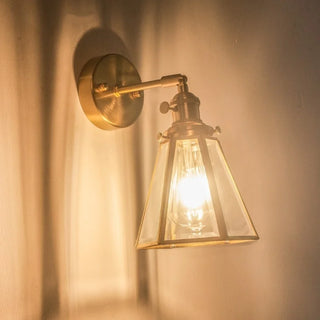 Celako™ Auriton Wall Light | Glass Copper Bedroom Lighting