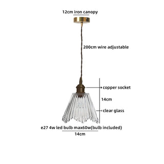 Celako™ Vitreau Pendant Light | Clear Glass Japanese/Modern/Nordic Bedroom Lighting