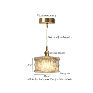 Celako™ Plissia Pendant Light | Glass Stone Kitchen Island Lighting