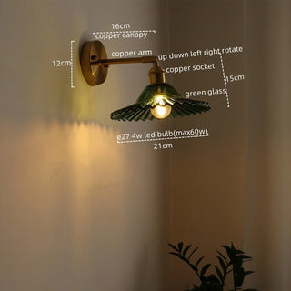 Celako™ Aokiri Wall Light | Green Glass Living Room Lighting