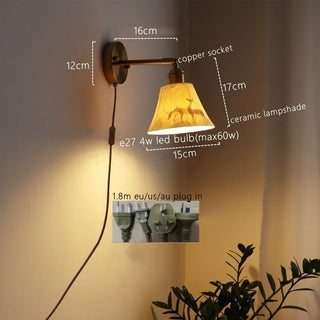 Celako™ Cerique Wall Light | Ceramic Dining Room Lighting