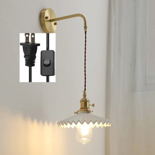 Celako™ Vestra Wall Light | Copper Ceramic Bedroom Lighting