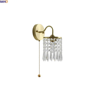 Celako™ Auristal Wall Light | Crystal Bedside Lighting