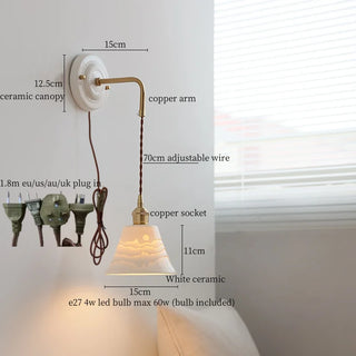 Celako™ Ceracu Wall Light | Copper Bedroom Lighting
